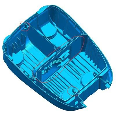 Kalup za sesalnik za brizganje plastike